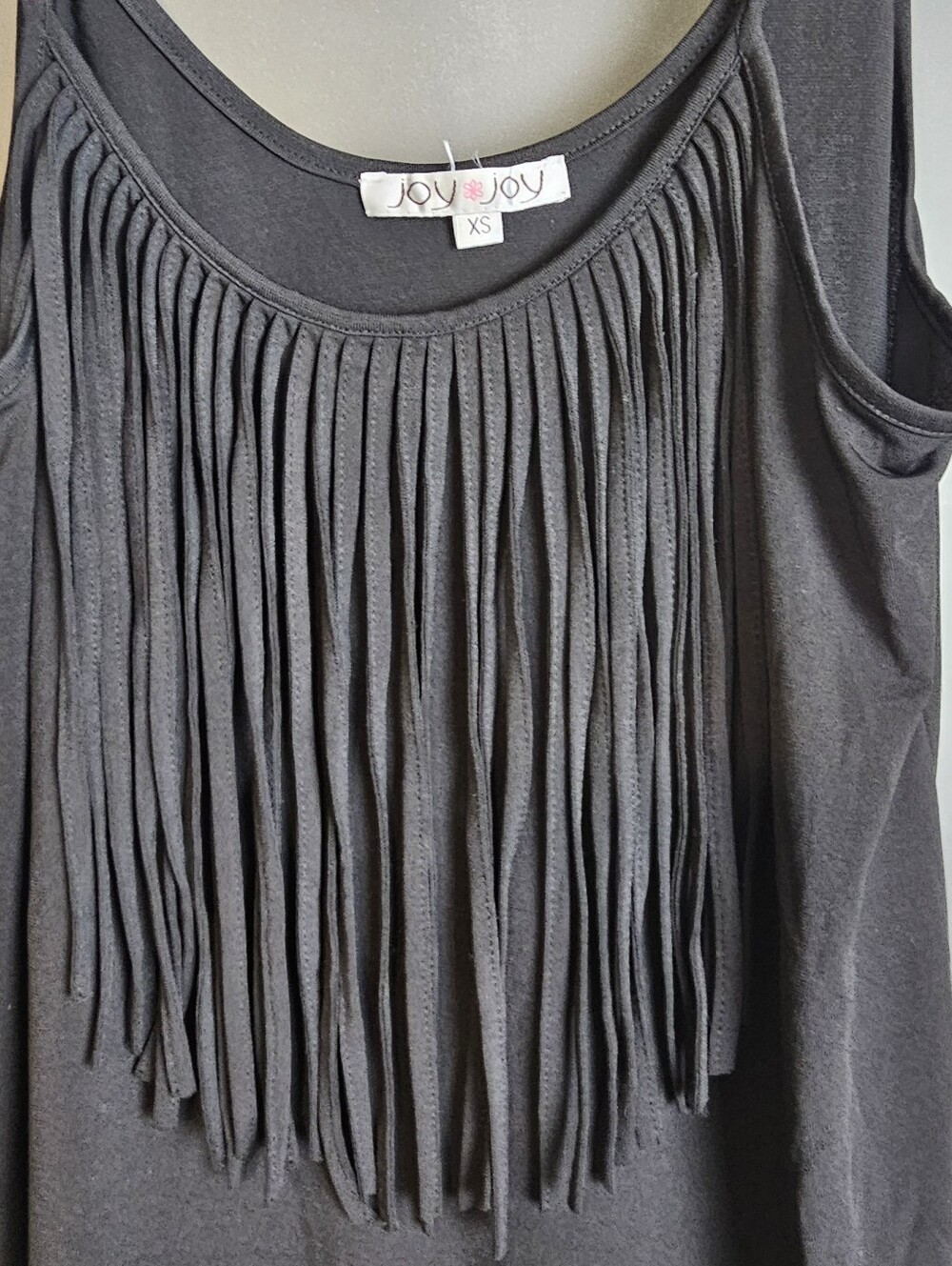 JoyJoy Boho Breezy Fringe Mini Camisole Dress - Picture 2 of 5